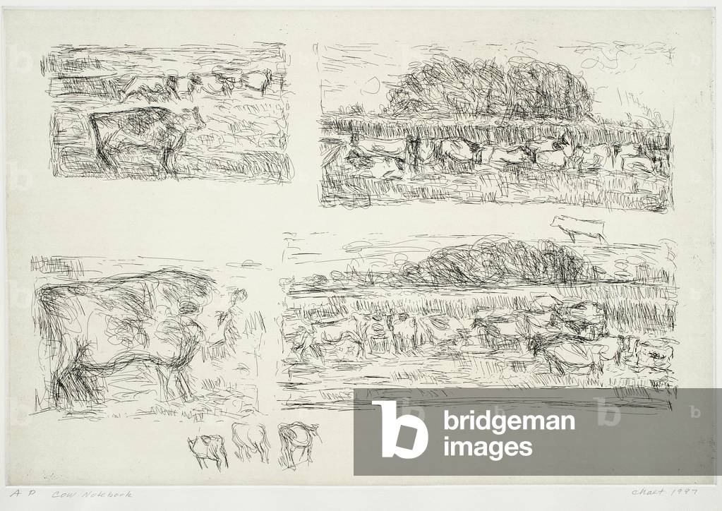 Cow Notebook, 1997 (etching)