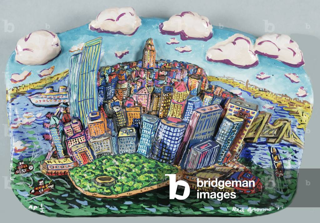 Manhattan Lullaby, 1999 (enamel on plaster)