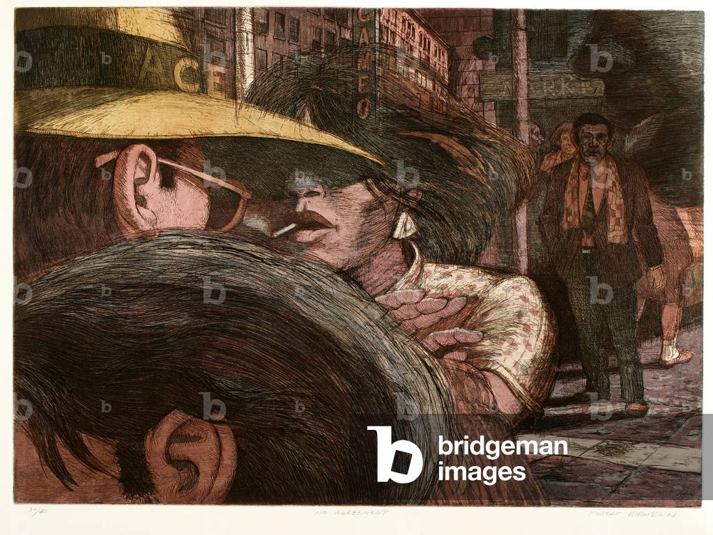 No Agreement, 1986 (etching & aquatint)