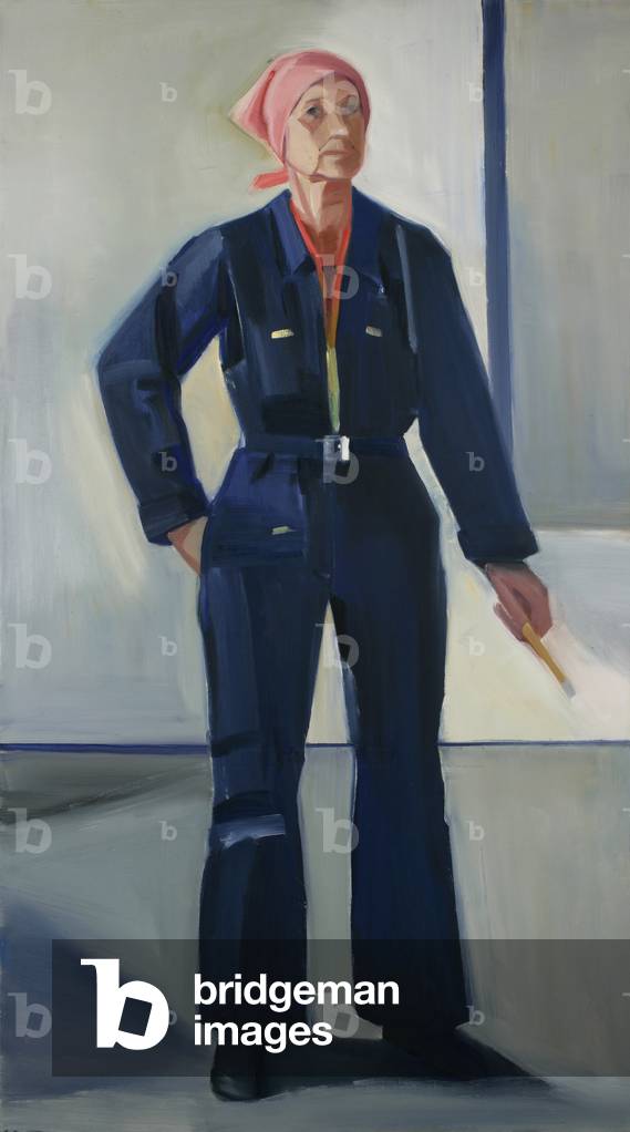 Self-Portrait in Overalls