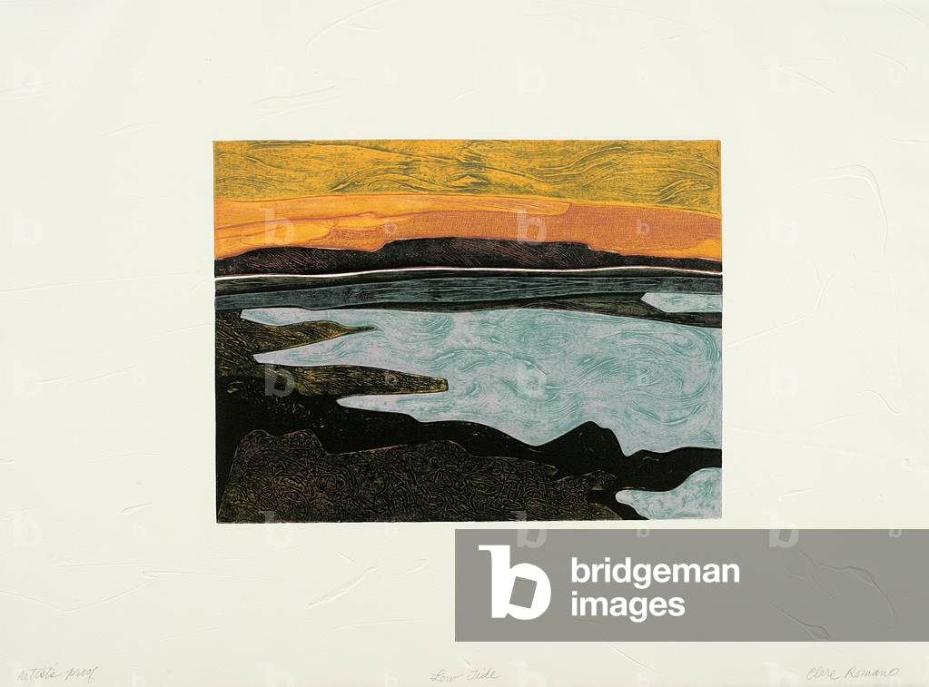 Low Tide, 1997 (colour collagraph)