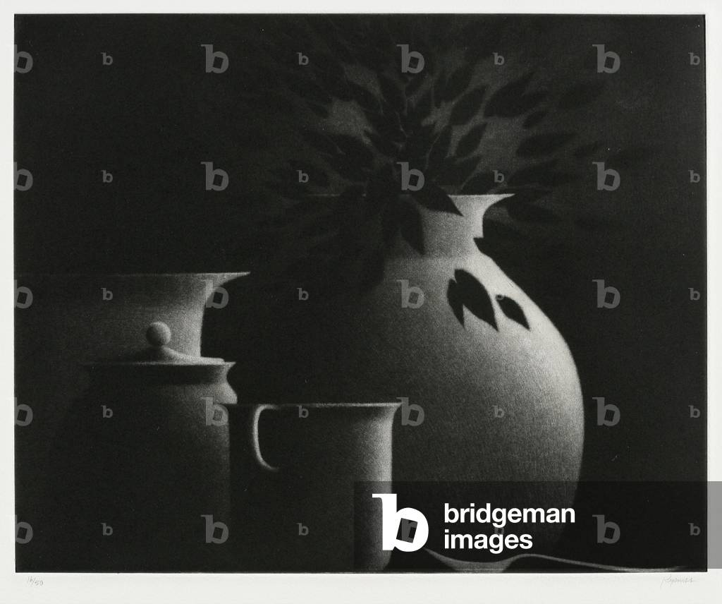 Still Life with Spoon, 1998 (mezzotint)