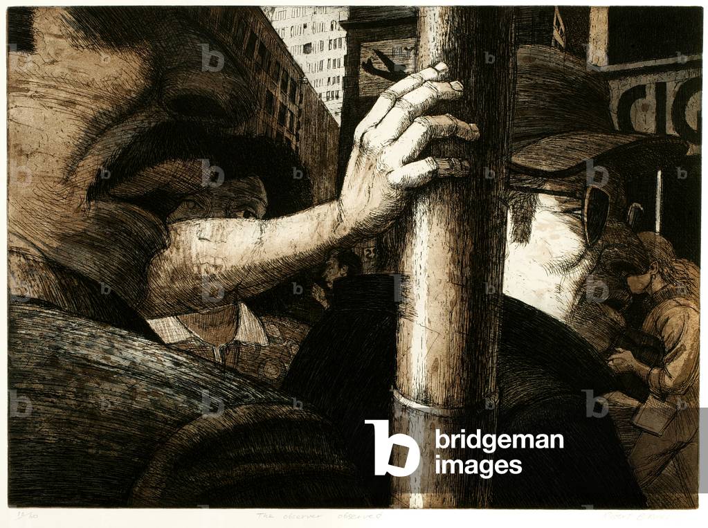 The Observers Observed, 1986 (etching & aquatint)