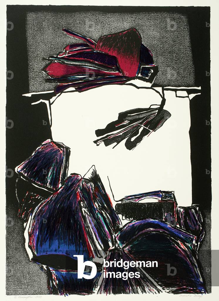 Quadra, 1989 (colour litho)