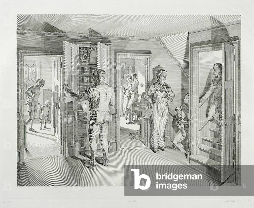 Open House: Five Engraved Scenes, 2008 (engraving)