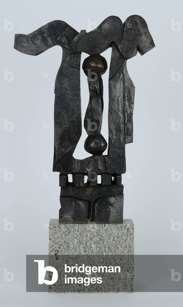 Portal (cast metal on marble base)