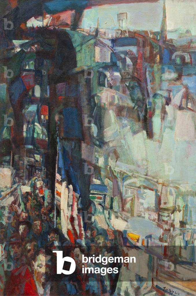 Major Deegan Walk, 1966 (oil on canvas)