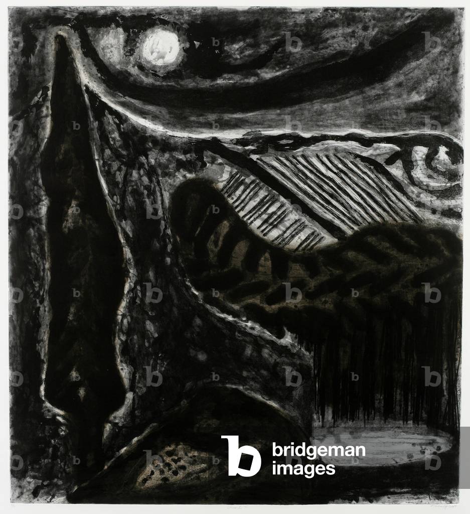Chianti I, 2004 (etching & collagraph, with hand-applied w/c on white wove paper)