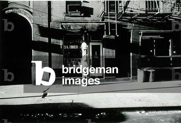 Doorway to Michael's Barber Shop, Untitled 22, c.1953-64 (b/w photo)