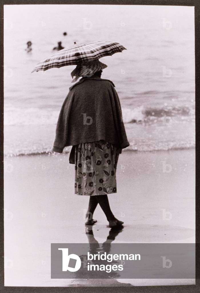 Woman with Sun Umbrella, Untitled 11, c.1953-64 (b/w photo)