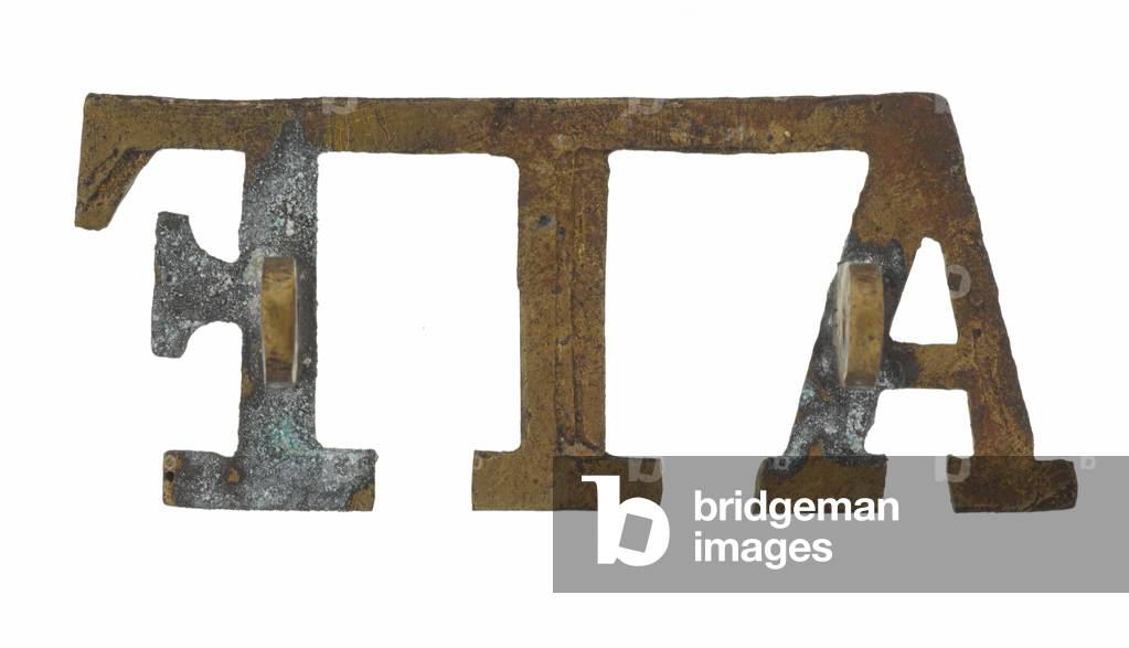 Shoulder title, Anglo-Indian Force, 1917 circa (metal)
