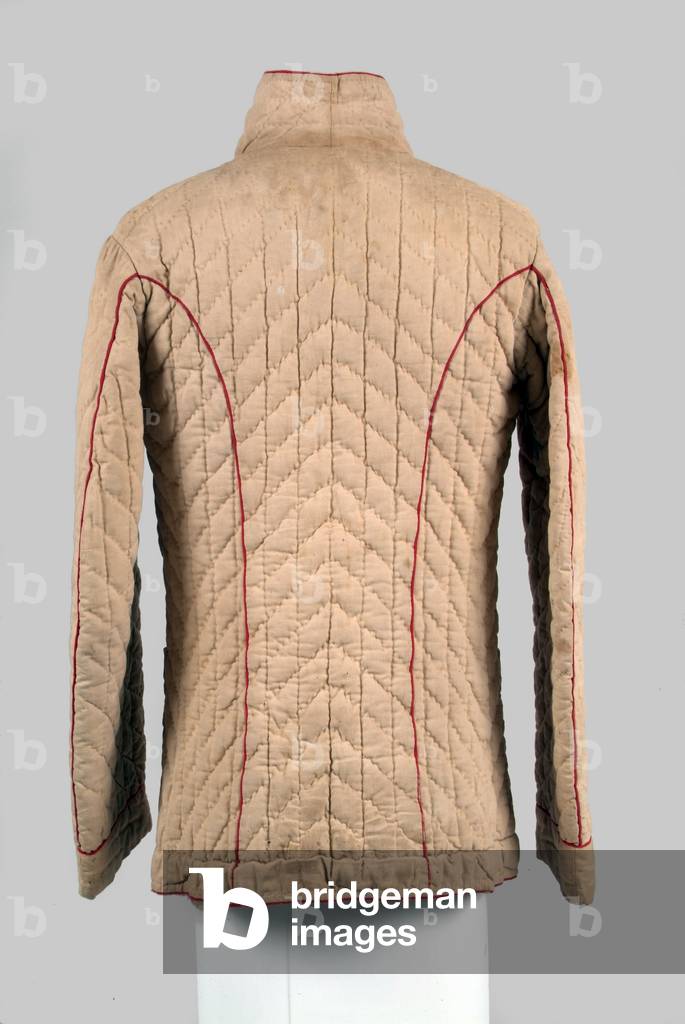 Double breasted padded jacket, 9th (Queens Royal) Lancers, 1880 circa (fabric)