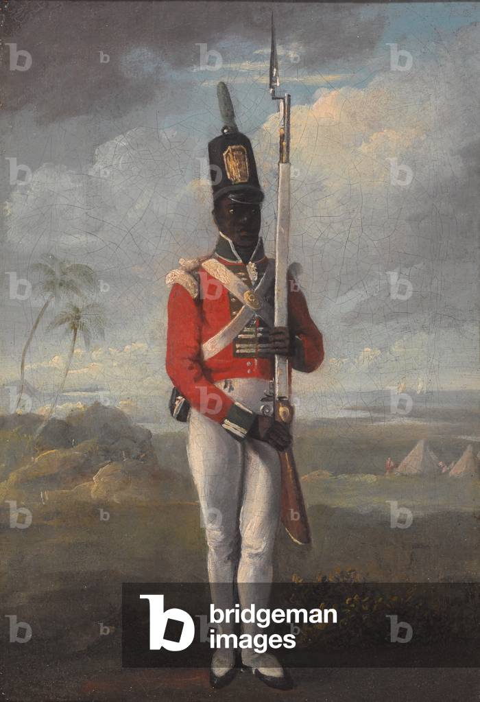A private of the 8th West India Regiment, 1803 circa (oil on canvas)