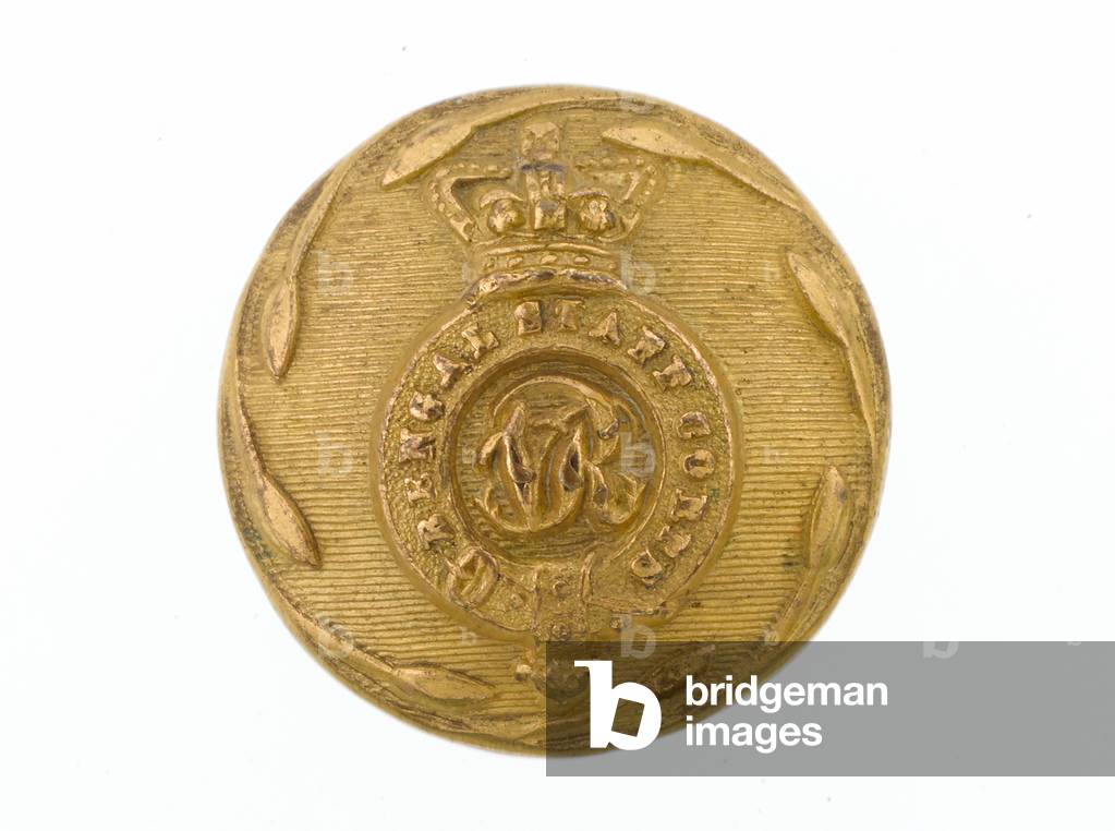 Button, Bengal Staff Corps, 1861-1876. (gilt)