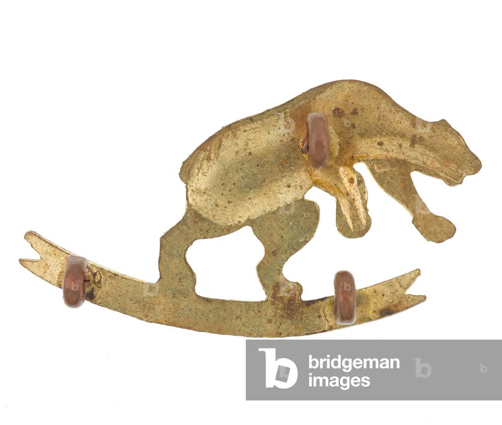 Collar badge, Dehra Dun Contingent, 1925-1947 (brass)