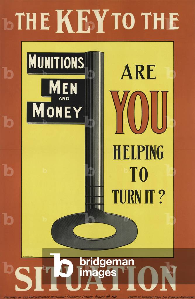The Key to the Situation', 1915 (chromolitho)
