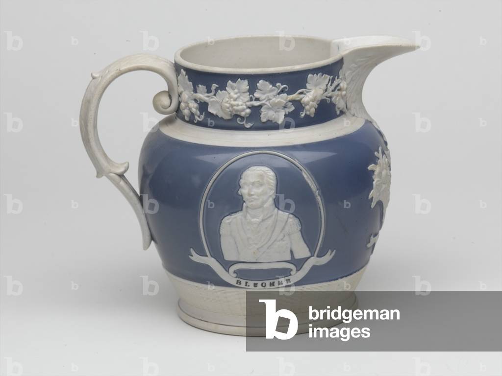 Waterloo commemorative jug, c.1815 (stoneware)