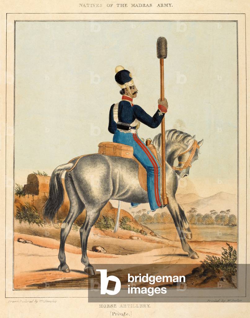Golundauz of Madras Horse Artillery (colour litho)