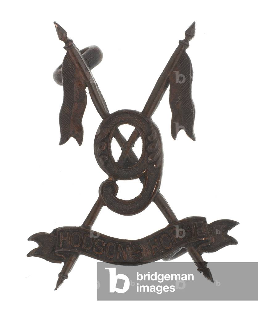 Collar badge, officer, 9th Hodsons Horse, 1903-1922 (metal)