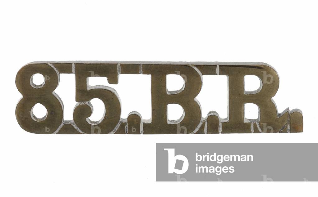 Shoulder title, 85th Burma Rifles, 1918-1922 (metal)