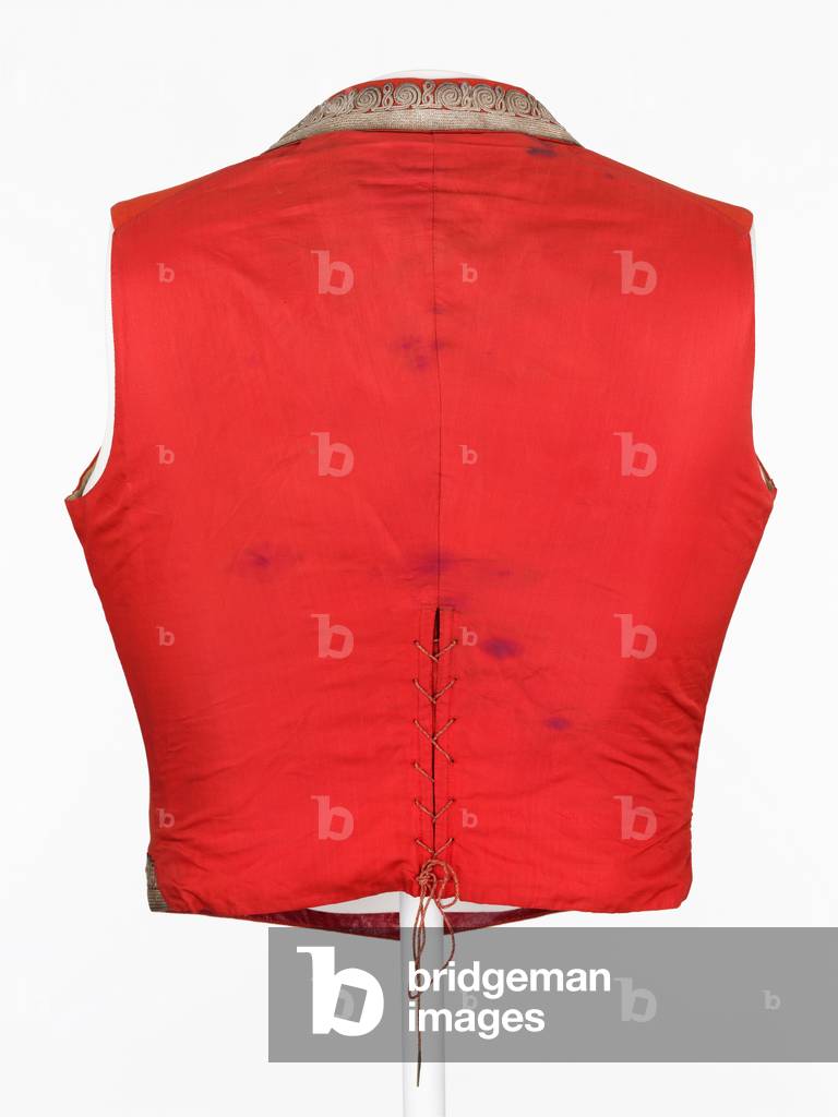 Vest worn by Lieutenant-Colonel Robert Master, 7th Bengal Light Cavalry, 1856 circa (fabric)