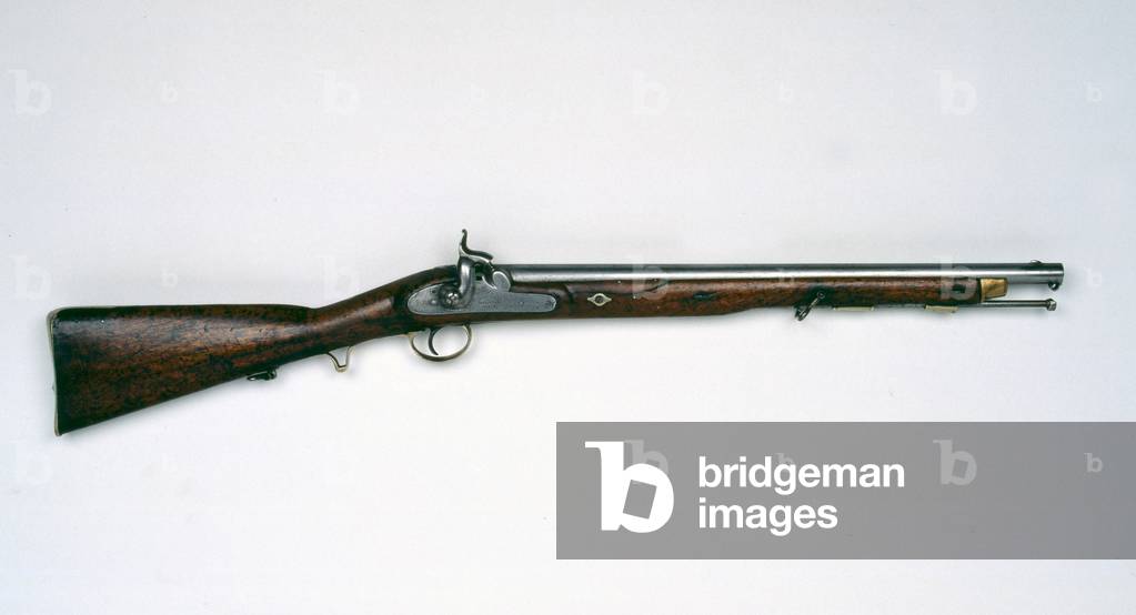 Single barrel .65 in percussion carbine, c.1850 (carbine, percussion, .65 in single-barrelled)