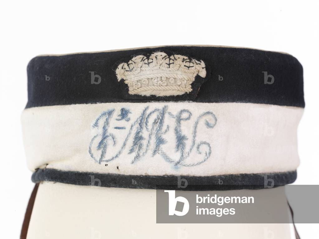 Other ranks' forage cap worn by Private W T Rowley, 1st Huntingdonshire Light Horse Volunteers, 1870 circa (fabric)