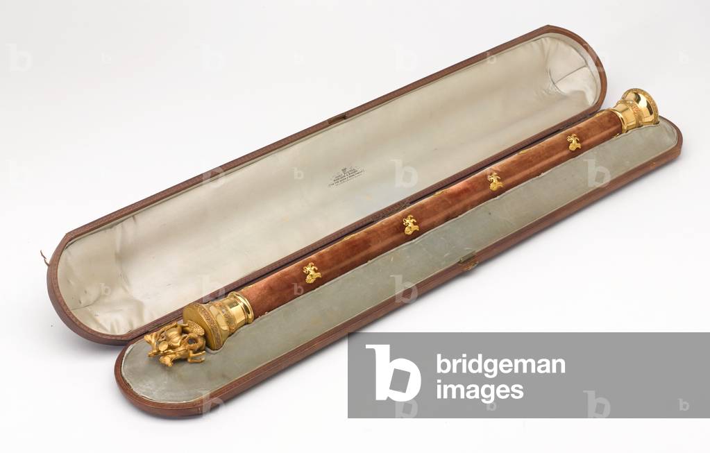 Field Marshal's baton of Lord Clyde, Army Staff, 1862 (gold and velvet)
