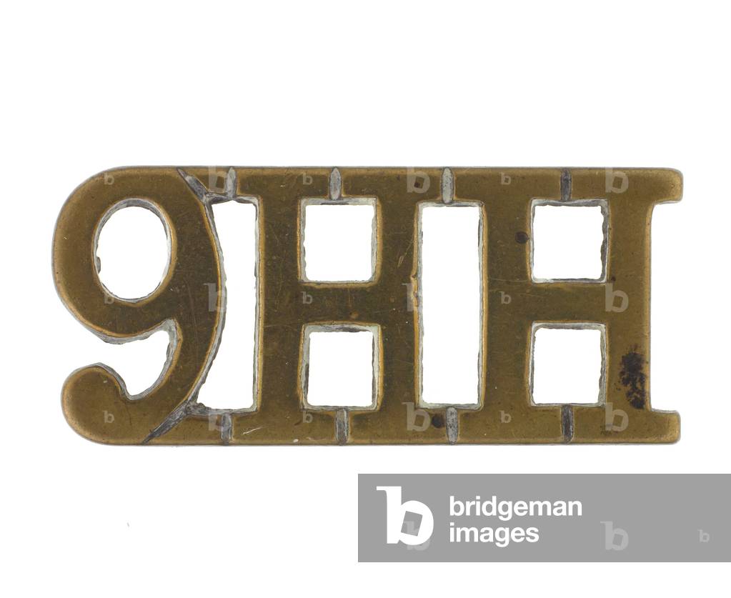 Shoulder title, 9th Hodsons Horse, 1903-1922 (metal)