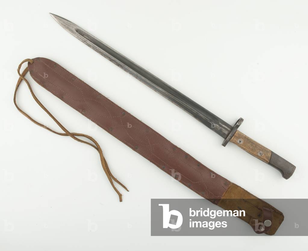 Yugoslavian manufactured bayonet for the M1924 Mauser rifle, 1999 circa (metal)