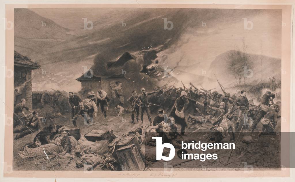 The Defence of Rorkes Drift, 22 January 1879 (engraving)