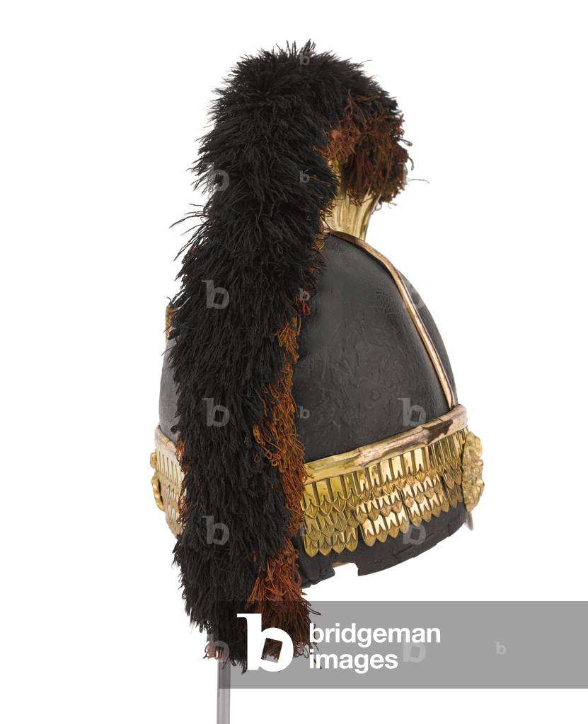 Officers helmet worn by Captain William Tyrwhitt Drake, Royal Regiment of Horse Guards, 1815 circa