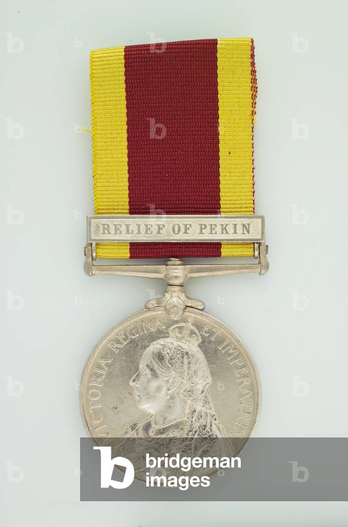 3rd China War Medal 1900, Mule Driver Ahmad Din, 1st Regiment of Sikh Infantry, Punjab Frontier Force (metal)