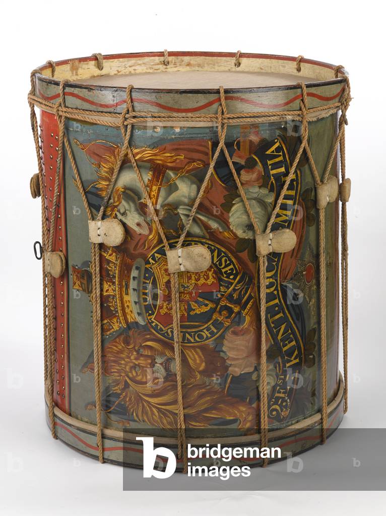 Bass drum, East Kent Local Militia, 1801