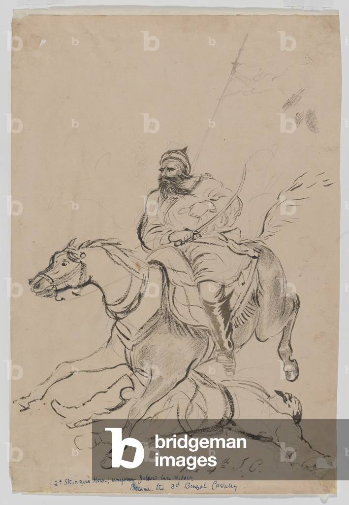 The 4th Irregular Cavalry, c.1845 (w/c)