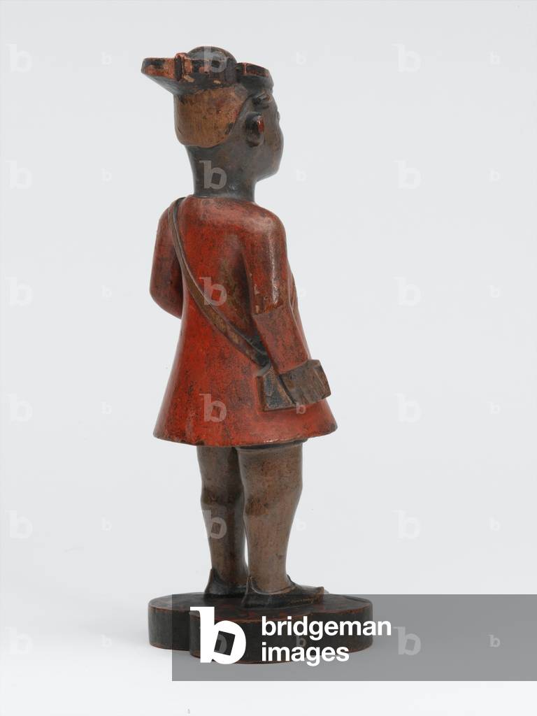 Carved wooden Company school figure of a sepoy of the Madras Army, 1785 circa (wood)