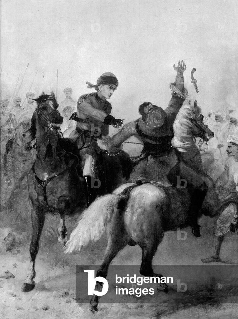 Leutnant John Watson von der 1. Punjab Kavallerie gewann das Victoria Cross bei Lucknow während der indischen 