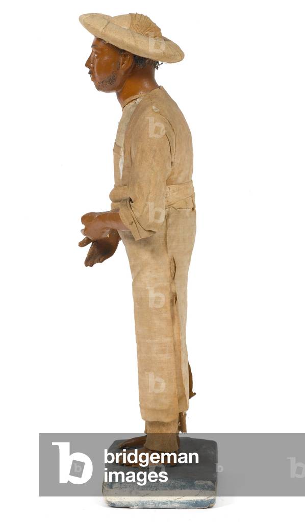 Khidmudgar or Table Attendant, terracotta figurine, India, c.1880 (statuette)