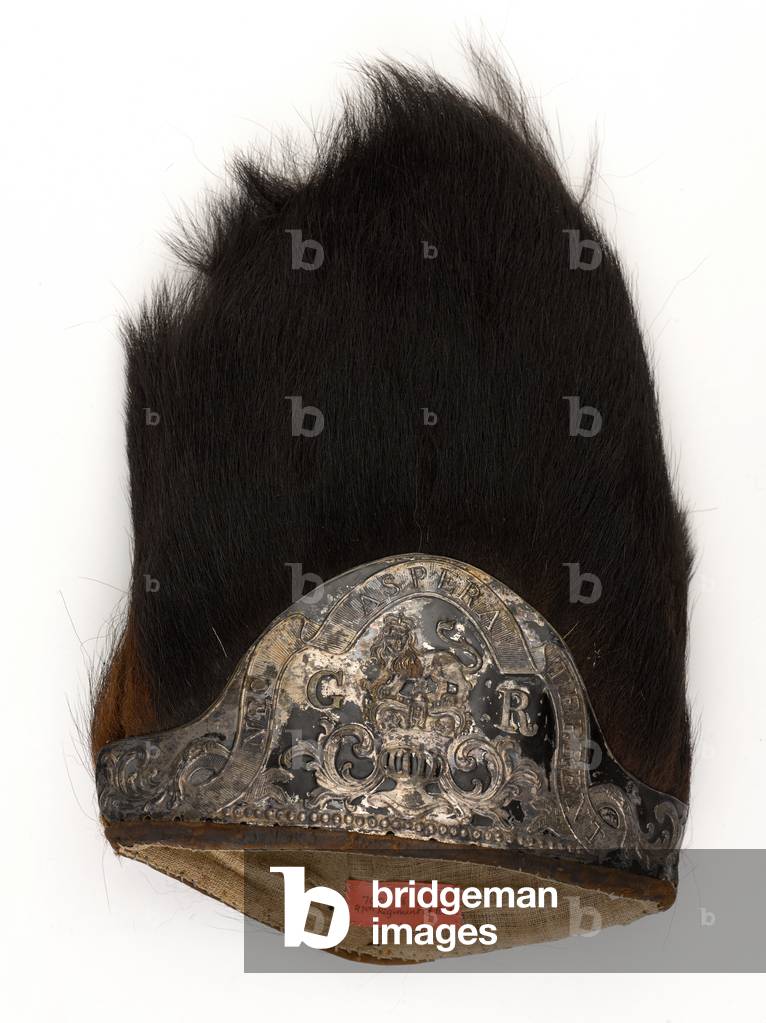 Grenadier's bearskin cap, 97th Regiment of Foot (Inverness-shire Highlanders), 1794 circa (bearskin)