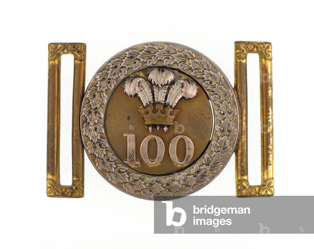 Waistbelt clasp, 100th (or Prince of Waless Royal Canadian) Regiment of Foot, c.1858 (waistbelt clasp)