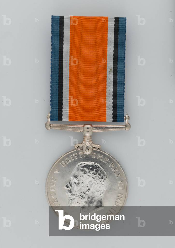 British War Medal 1914-20, 2nd Lieutenant R P Hallowes VC, MC, Duke of Cambridge's Own (Middlesex Regiment) (metal)