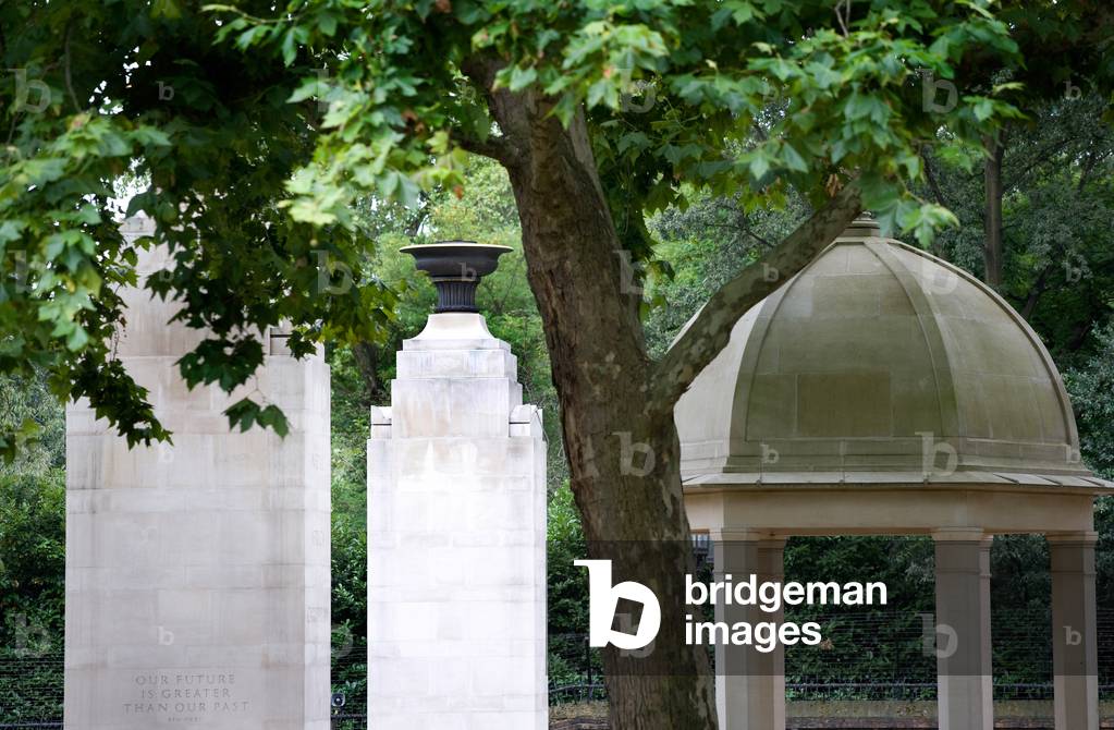 Memorial Gates, Constitution Hill, 2008 (b/w photo)
