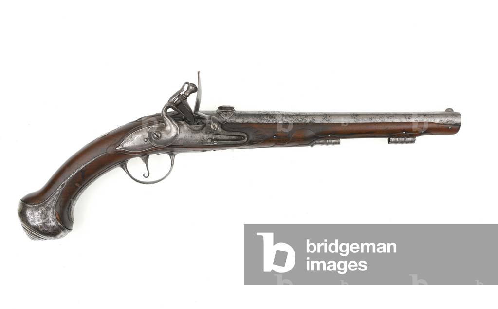 Flintlock rifled pistol, c.1645-1660 (pistol, flintlock, breechloading)
