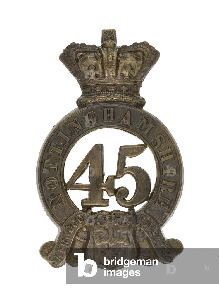 Glengarry badge, c.1874-81 (gilt metal)