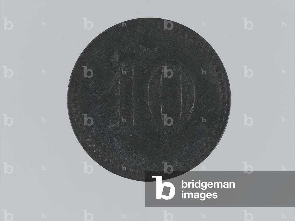 Coin issued to British prisoners of war at Dülmen camp in Westphalia, 1916 circa (metal)
