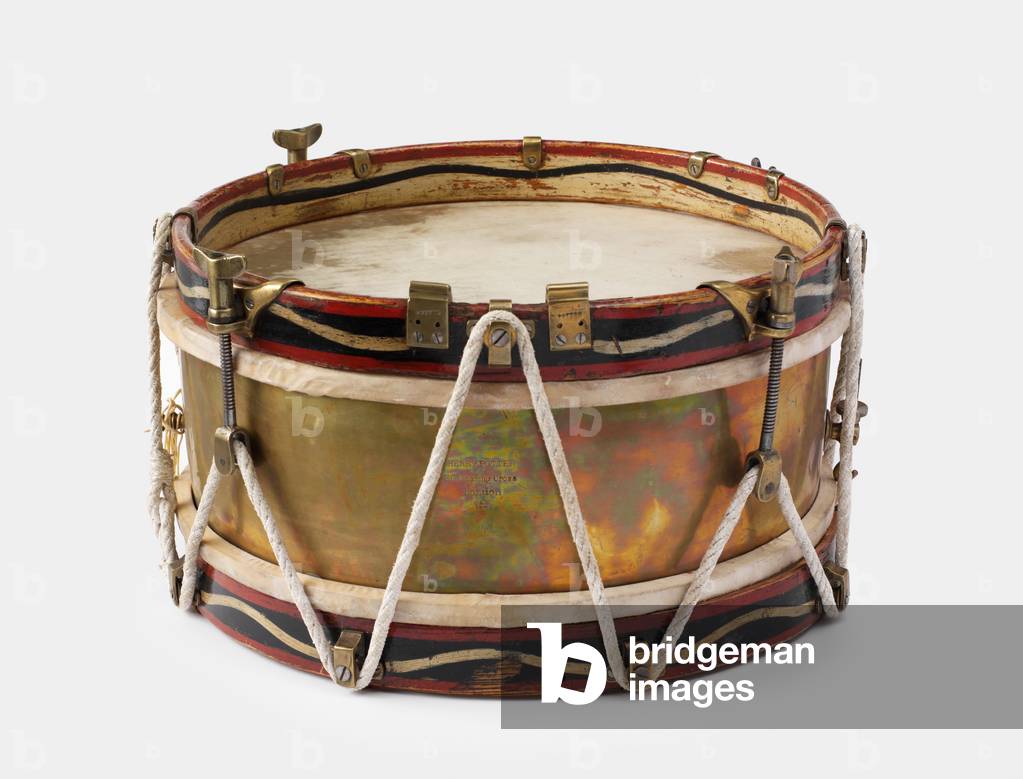 Shallow side drum carried by the 94th Regiment at Bronkhorstspruit, 1880