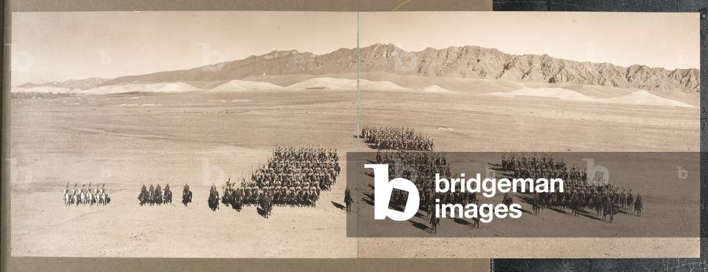 Hodsons Horse on parade at Loralai, 1938 (b/w photo)