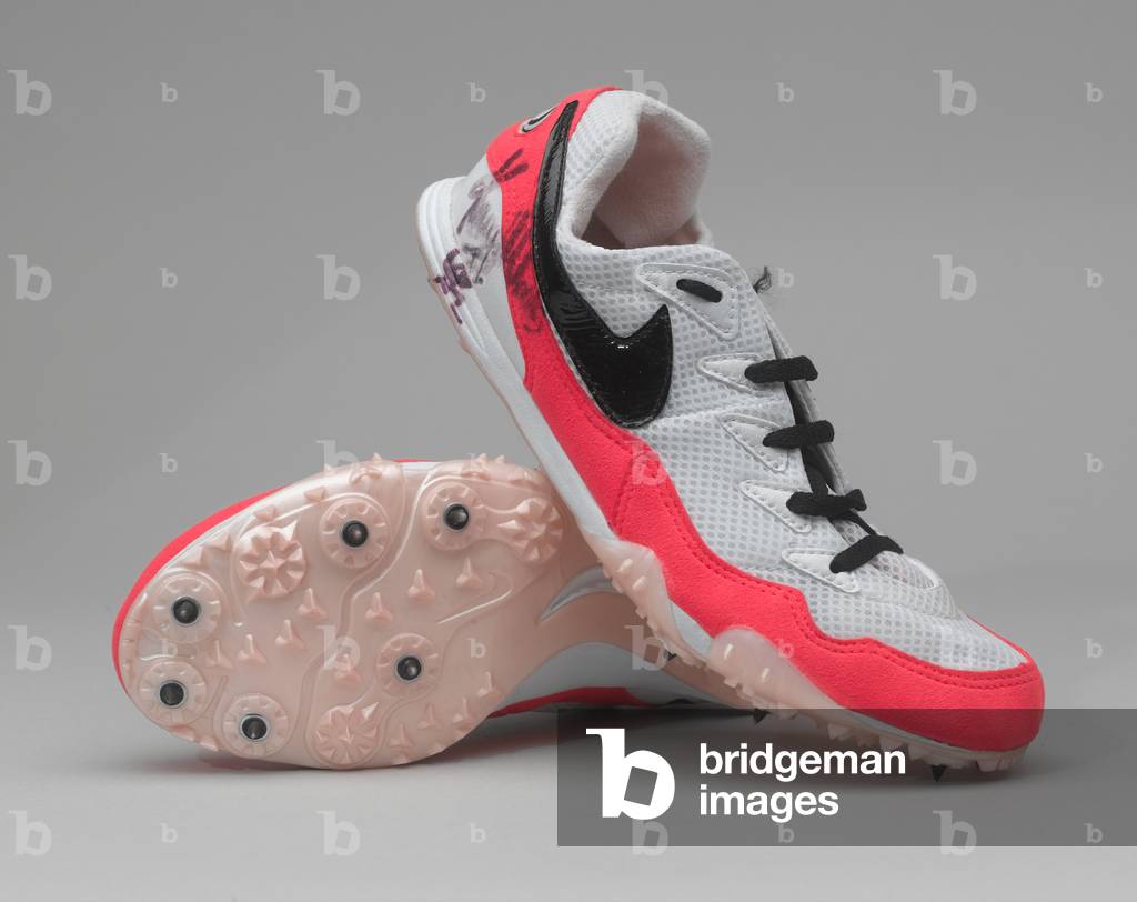 Pair of running shoes, Kelly Holmes, 1998 circa
