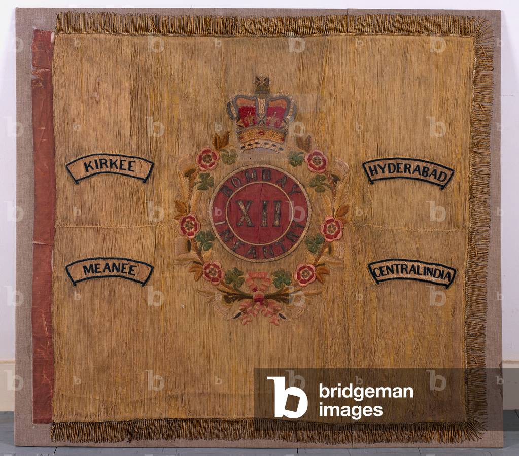 Regimental Colour, 12th Bombay Infantry, 1885-1922 (fabric)