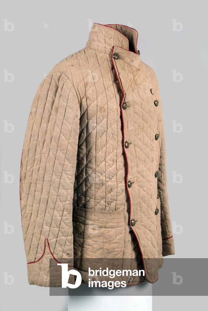 Double breasted padded jacket, 9th (Queens Royal) Lancers, 1880 circa (fabric)
